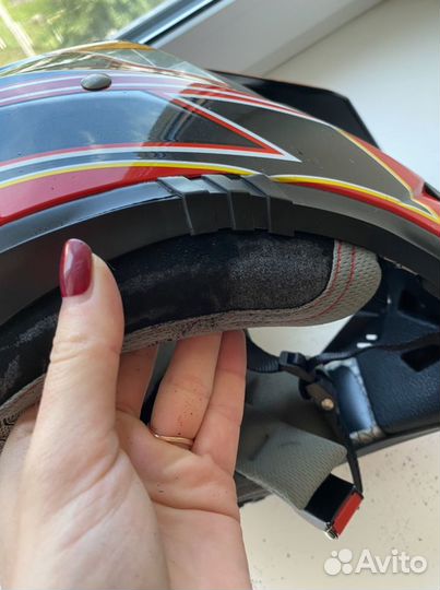 Шлем для мотокросса vega, размер М-58