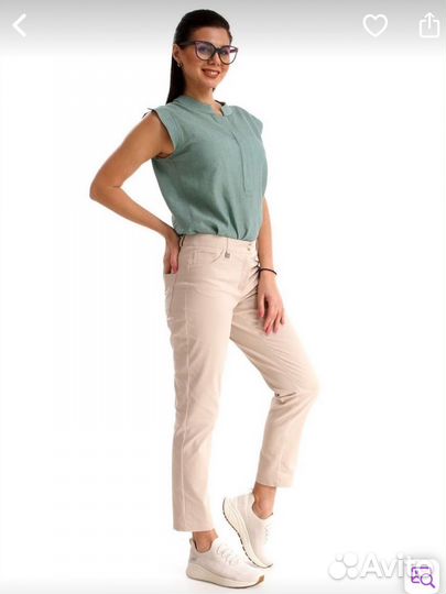 Брюки бежевые