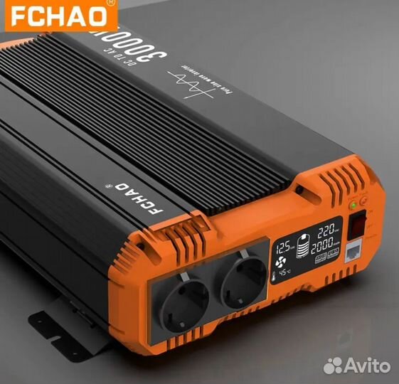 Инвертор 12v-220v 3000w/6000w fchao чистый синус