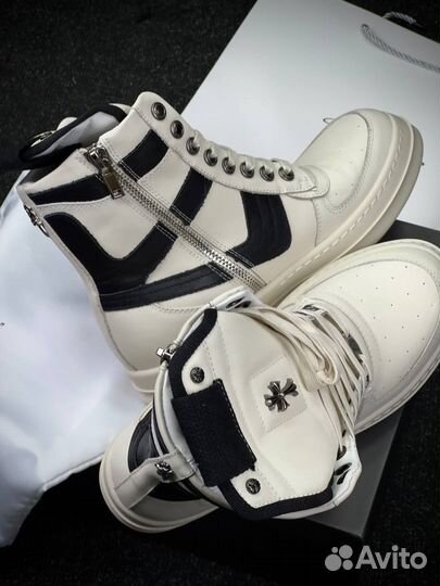 Rick owens geobasket x chrome hearts