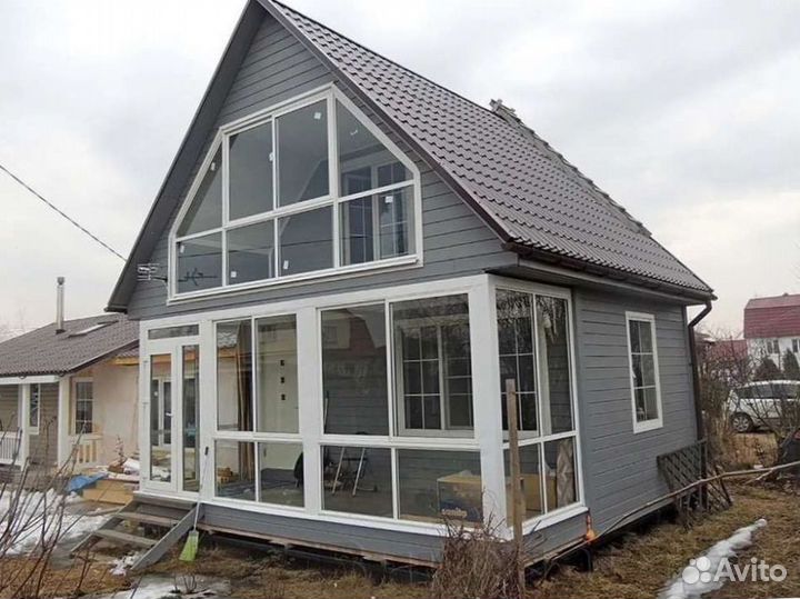 Пластиковые окна. Остекление частных домов