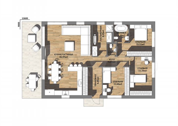 Дом 120 м² на участке 10 сот.