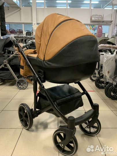 Коляска Peppy Zoom экокожа 3в1