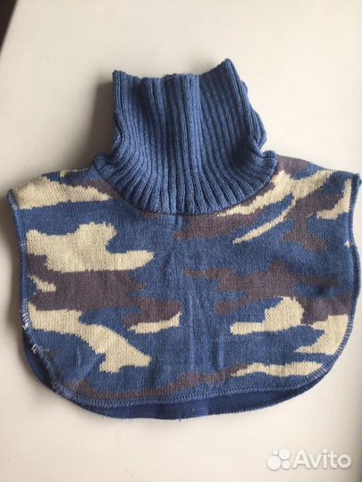 Шарф манишка, шапочка для мальчика