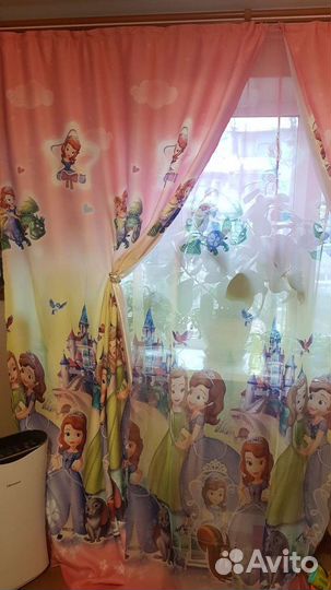 Комплект шторы и тюль Принцесса София