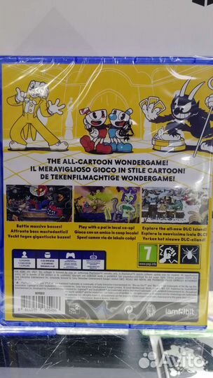 Cuphead ps4 диск русская
