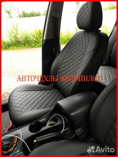 Чехлы Автопилот Renault Fluence из экокожи чёрные