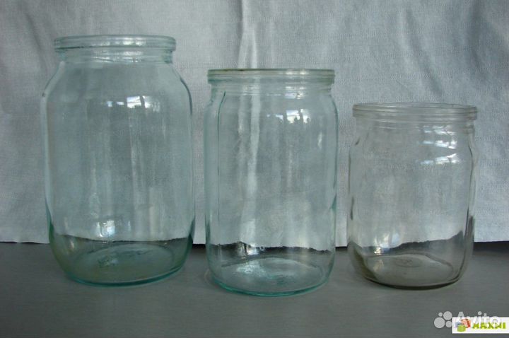 Банки(под крышку винтовую и закатку) от 0,2л до 3л