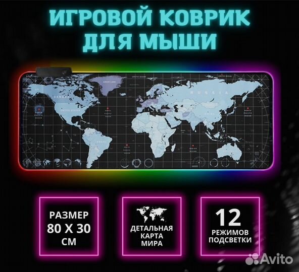 Игровой коврик с RGB