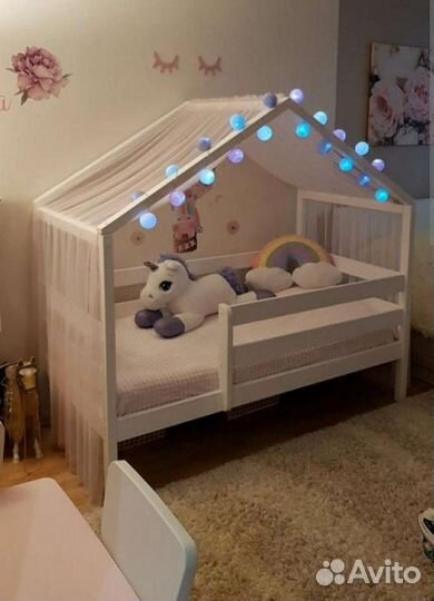 Детская кровать от 3 лет с бортиками