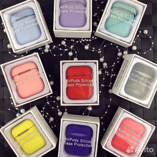 Чехол для AirPods (тонкие) 20 цветов