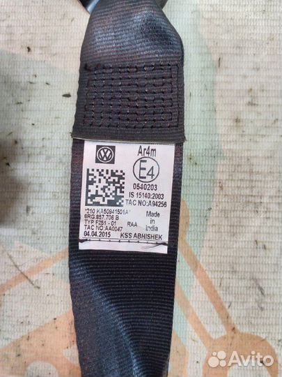 Ремень безопасности передний правый Volkswagen