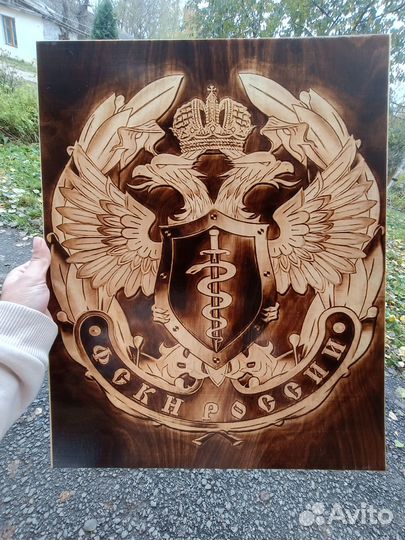 Портрет по фото на берёзе Подарок