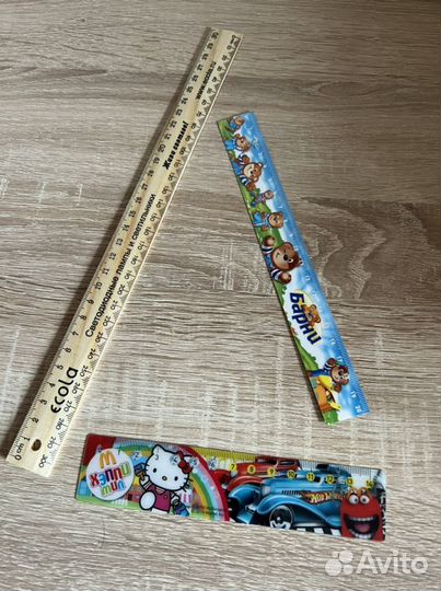 Ручка многофункциональная шариковая, линейки