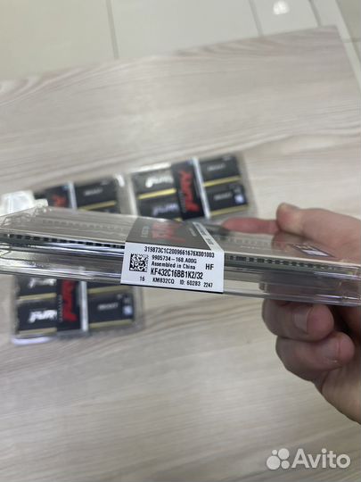 Kingston fury beast 2 x16 32 гб. ddr 4 3200mhz