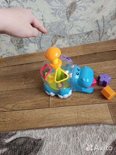 Игрушка бегемот сортер