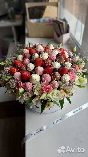 Букет из клубники в шоколаде