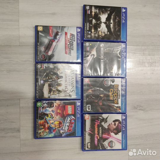 Диски с играми PS4