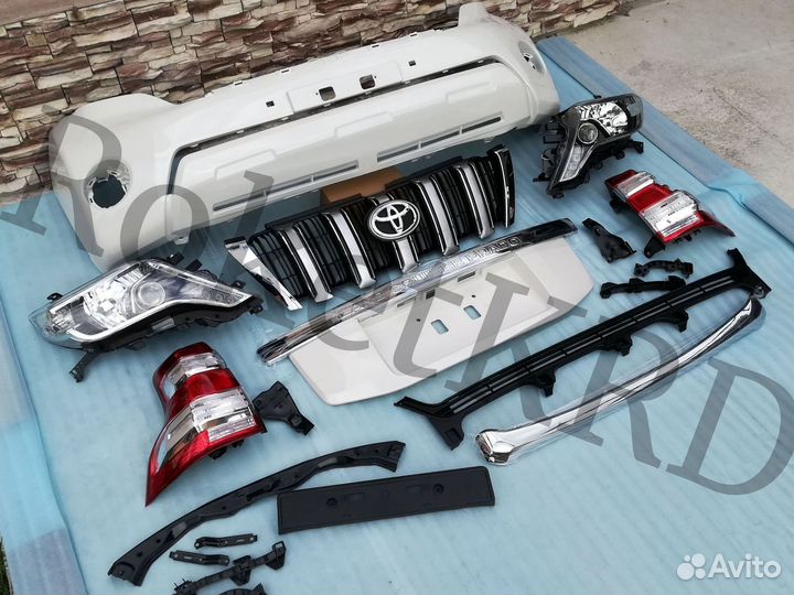 Рестайлинг Pradо 150 в 13-2017 год Белый