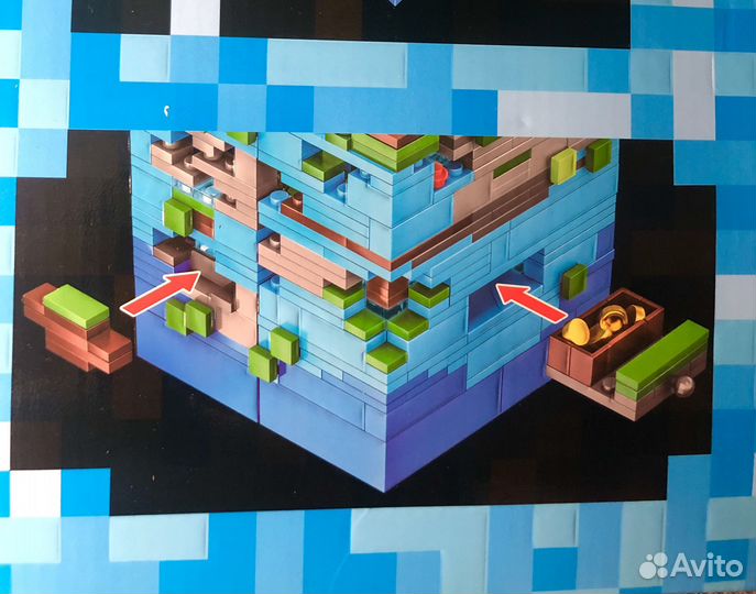 Конструктор Майнкрафт с Led-подсветкой деталей
