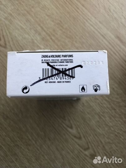 Zadig voltaire just rock 100 ml tester