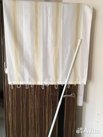 Занавеска для ванной и телескопический карниз