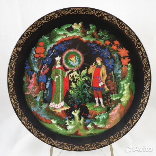 Тарелки серии Русские Сказки Пушкин СССР Палех