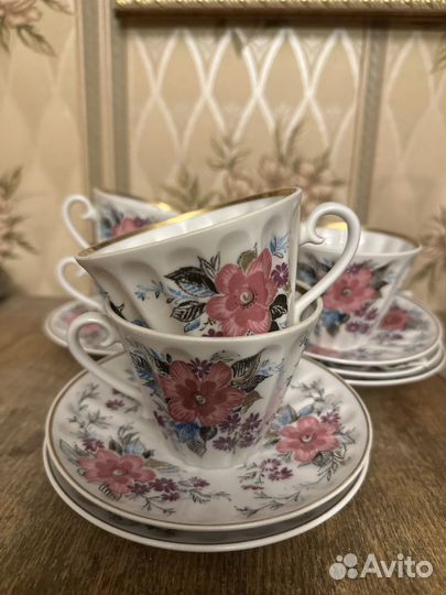 Чайные пары, фарфор, лфз, ручная работа