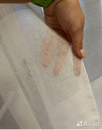 Тюль новая под лён с утяжелителем