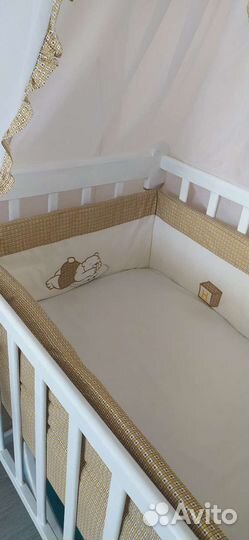 Бортики с балдахином и держать для балдахина