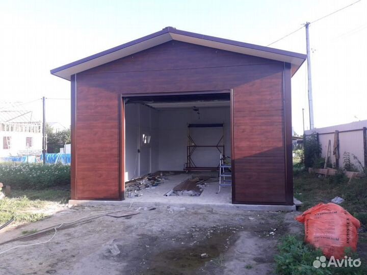 Гараж из сэндвич панелей