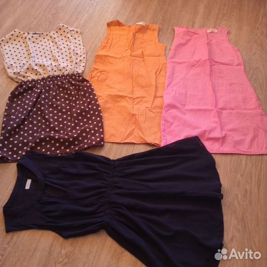 Джинсы, платья летние р158