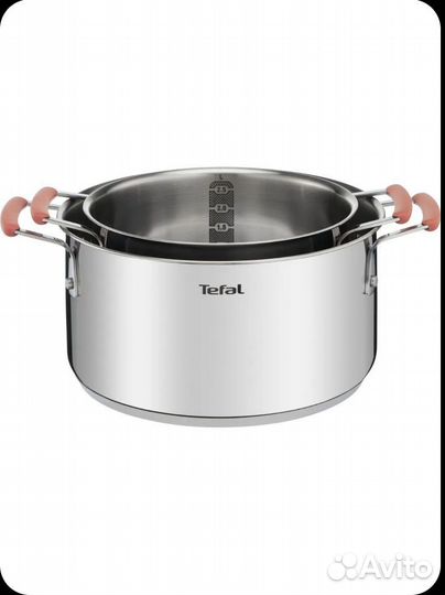 Набор посуды Tefal, кастрюли, сковороды, крышки