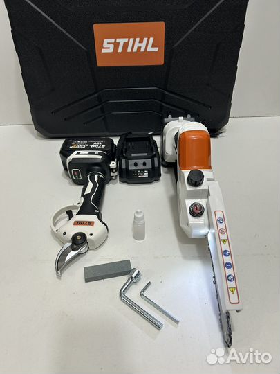 Аккумуляторный мини-сучкорез+секатор stihl 2в1