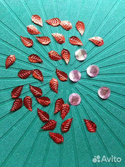 Блестки для одежды. или рукоделия листики