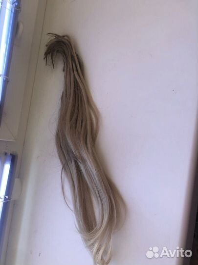 Волосы для наращивания блонд бу