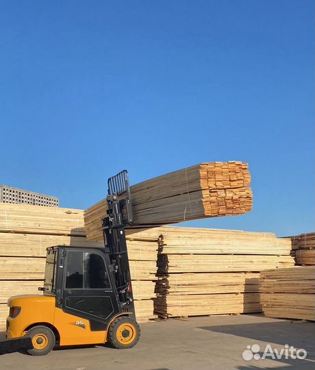 Доска обрезная из хвои (сосна/ель) 40x100x6000 ту