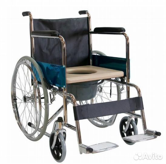 Кресло коляска инвалидная с туалетом FS681