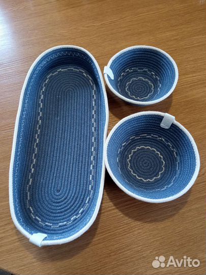 Интерьерные корзины (комплект)