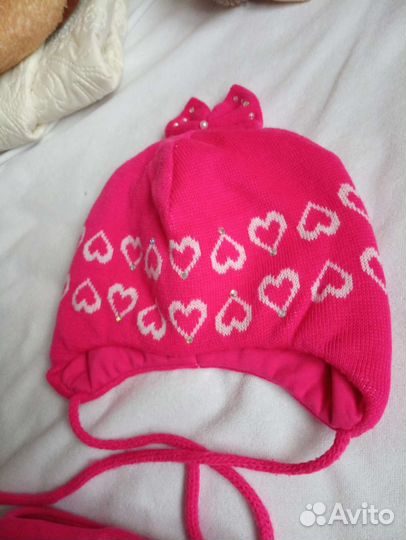Комплект шапка и снуд для девочки