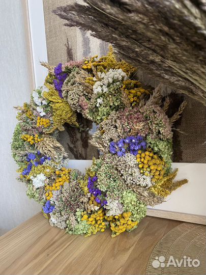 Венок из сухоцветов