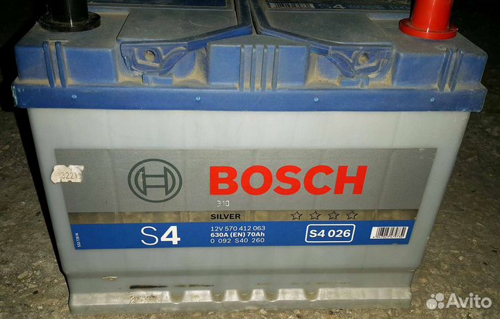 Аккумулятор bosh 70Ah 630A