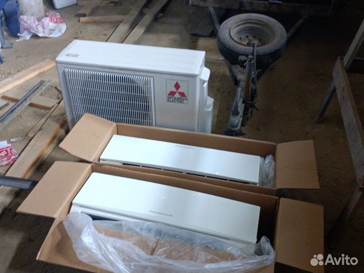 Кондиционер mitsubishi инвертор 25+25 м2