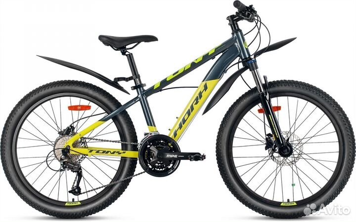 Велосипед horh tony tyhd 4.3 24 (2023) Black-Green