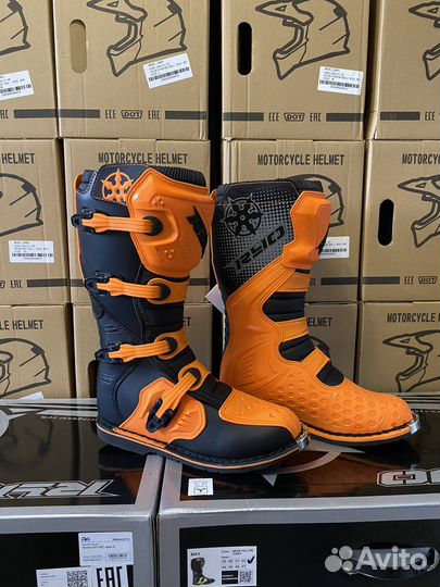 Мотоботы эндуро RYO Racing (оранжевые)