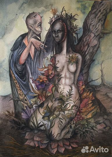 Картина акварель