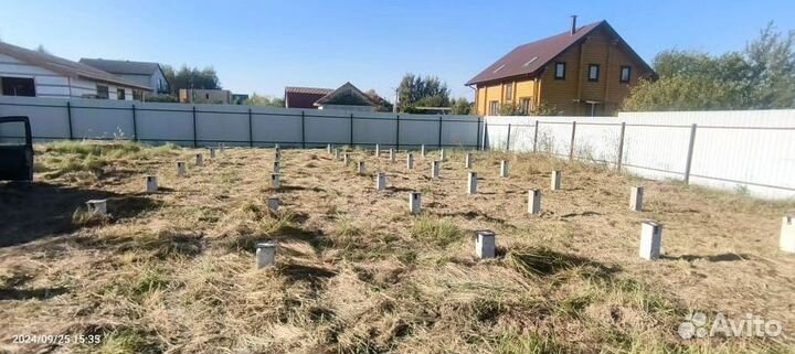 Сваи комбинированные. Монтаж под ключ за 1 день