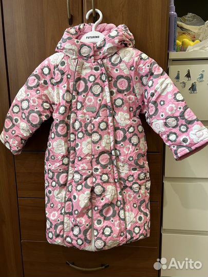 Зимний комбинезон для девочки 74