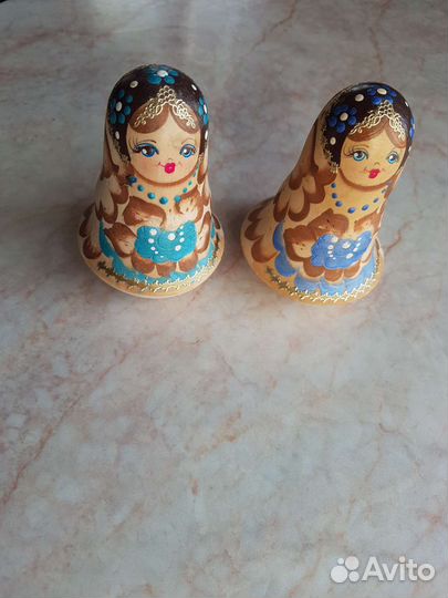 Деревянная неваляшка с муз. механизмом/ матрешка