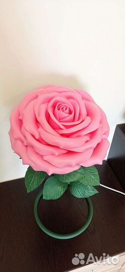 Ночник настольный роза